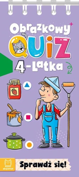 Obrazkowy quiz 4 latka Sprawdź się książka edukacyjna dla dzieci i zabawy