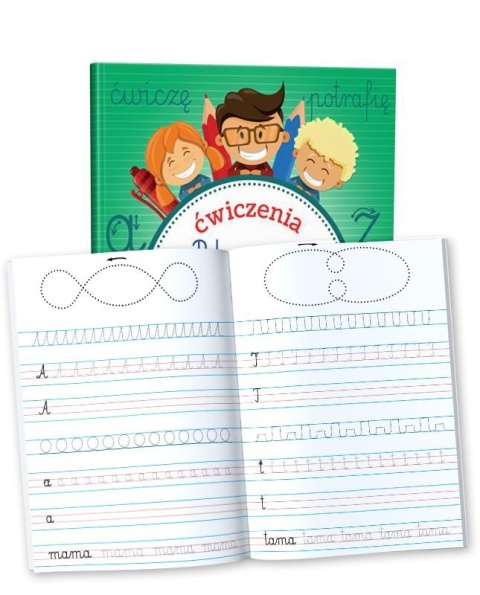 Pokonać dysgrafię ćwiczenia nauka pisania litery Martel miękka 32s