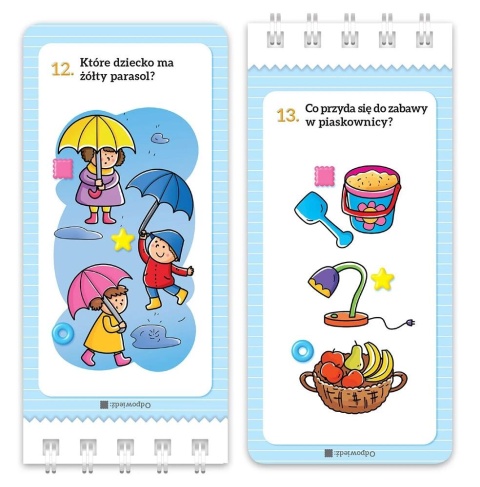 Quiz 3 latka 76 zadań obrazkowych książka edukacyjna dla dzieci i zabawy