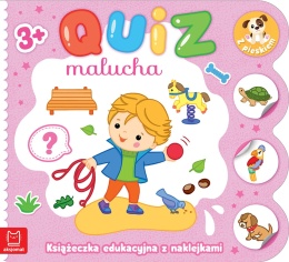 Quiz malucha z pieskiem książeczka edukacyjna naklejki 3+ Aksjomat