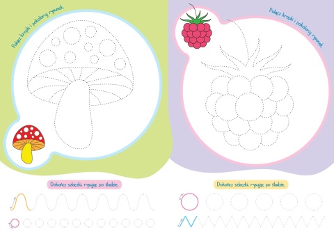 Szlaczki dla dzieci książeczka Mój elementarz nauka pisania Skrzat