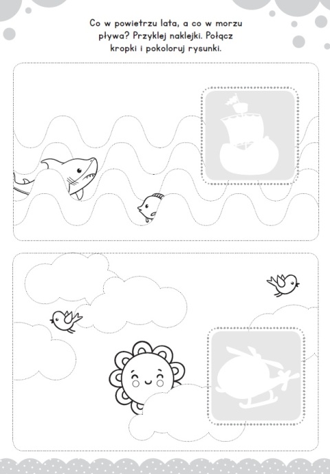 Szlaczki dla dzieci książeczka z naklejkami do nauki i ćwiczenia ręki