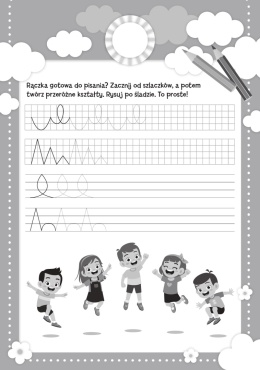 Szlaczki to proste dla dzieci książeczka edukacyjna z naklejkami