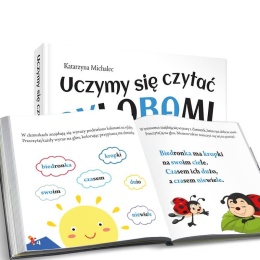 Uczymy się czytać sylabami z liskiem książka dla dzieci twarda 168 stron