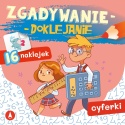 Zgadywanie doklejanie cyferki dla dzieci książeczka edukacyjna