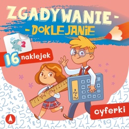 Zgadywanie doklejanie cyferki dla dzieci książeczka edukacyjna