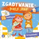 Zgadywanie doklejanie krzyżówki dla dzieci książeczka edukacyjna