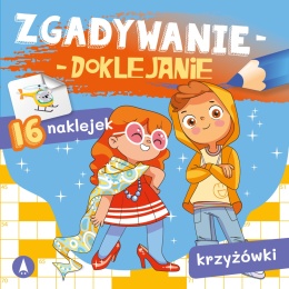 Zgadywanie doklejanie krzyżówki dla dzieci książeczka edukacyjna