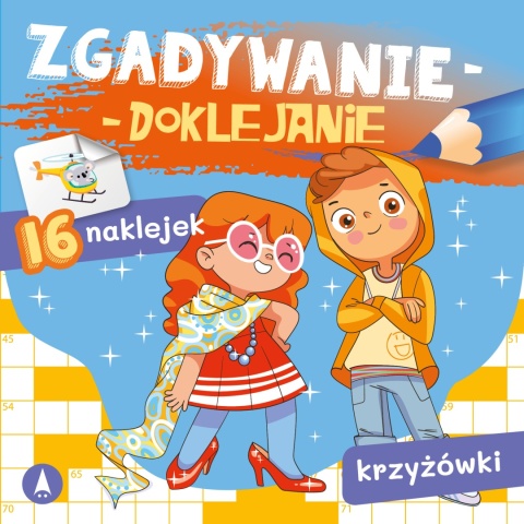 Zgadywanie doklejanie krzyżówki dla dzieci książeczka edukacyjna