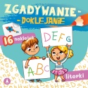 Zgadywanie doklejanie literki dla dzieci książeczka edukacyjna