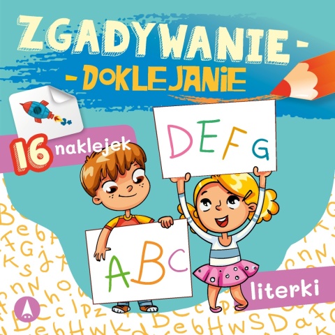 Zgadywanie doklejanie literki dla dzieci książeczka edukacyjna