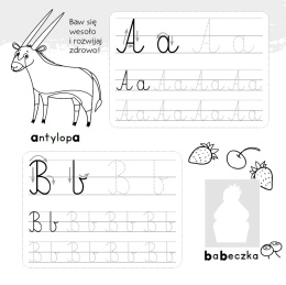 Zgadywanie doklejanie literki dla dzieci książeczka edukacyjna