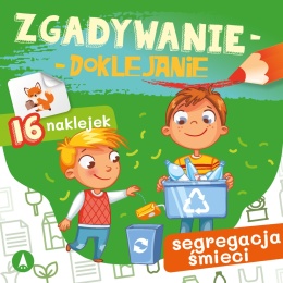 Zgadywanie doklejanie segregacja śmieci dla dzieci książeczka