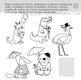 Zgadywanie doklejanie segregacja śmieci dla dzieci książeczka