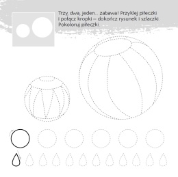 Zgadywanie doklejanie szlaczki dla dzieci książeczka edukacyjna