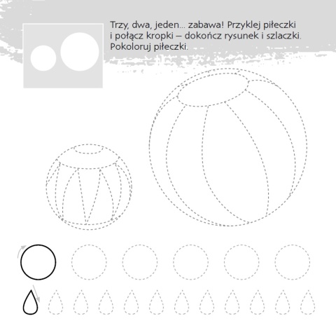 Zgadywanie doklejanie szlaczki dla dzieci książeczka edukacyjna