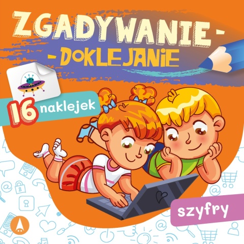 Zgadywanie doklejanie szyfry dla dzieci książeczka edukacyjna