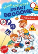 Znaki drogowe i zasady na drodze dla dzieci książeczka edukacyjna Naklejki