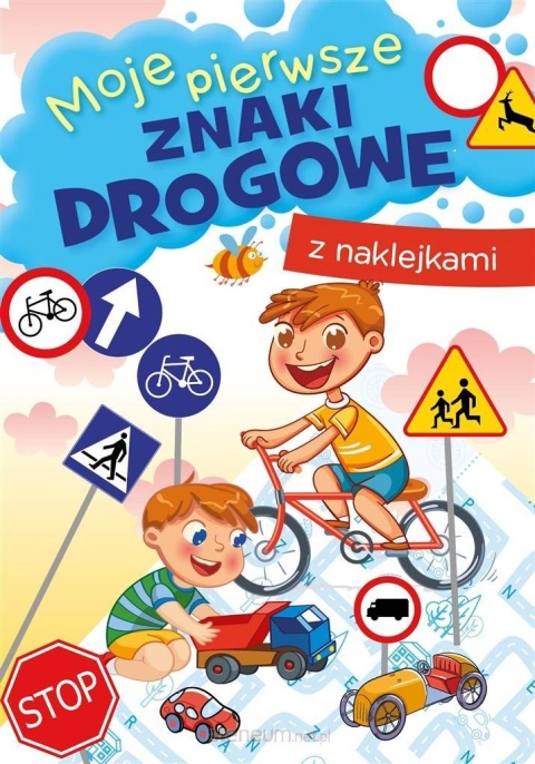 Znaki drogowe i zasady na drodze dla dzieci książeczka edukacyjna Naklejki