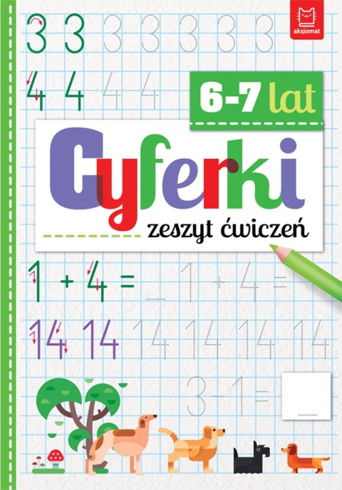 Cyferki zeszyt ćwiczeń dla dzieci 6 7 lat nauka pisania cyfr edukacyjna