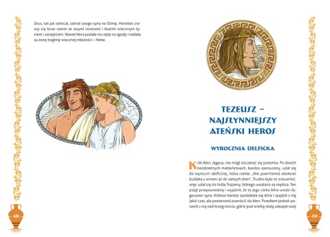 Mity greckie książka dla dzieci opowieści twarda oprawa 64 strony Greg