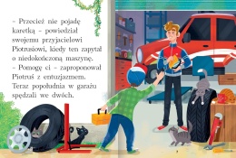 Wielki wyścig duże litery książka do nauki czytania dla dzieci Edukacyjna