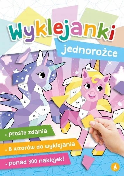 Wyklejanki Jednorożce z naklejkami 8 wzorów ponad 300 naklejek 3+ Skrzat