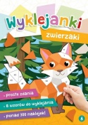 Wyklejanki Zwierzaki z naklejkami 8 wzorów ponad 300 naklejek książeczka 3+