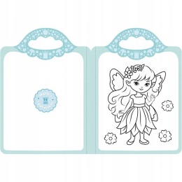 Bajkowe postacie Malowanka z naklejkami Zaczarowana kredka Kolorowanka