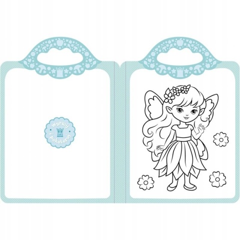 Bajkowe postacie Malowanka z naklejkami Zaczarowana kredka Kolorowanka