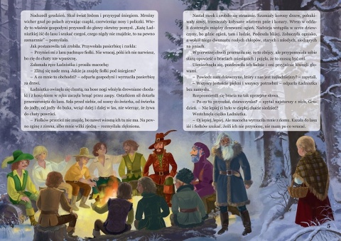 Baśń o dwunastu miesiącach - ilustrowana książka dla dzieci 16 stron GREG