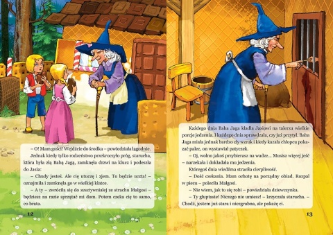 Jaś i Małgosia - ilustrowana baśń, książka dla dzieci 16 stron GREG