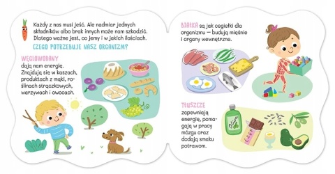 Jemy smacznie i zdrowo Książeczka dla dzieci Książka edukacyjna