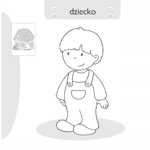 Kolorowanka malowanka dla dzieci Malowanie-doklejanie Domki + Naklejki