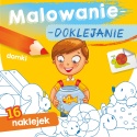 Kolorowanka malowanka dla dzieci Malowanie-doklejanie Domki + Naklejki