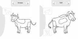 Kolorowanka malowanka dla dzieci Malowanie-doklejanie Na Wsi + Naklejki