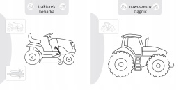 Kolorowanka malowanka dla dzieci Malowanie-doklejanie Na Wsi + Naklejki