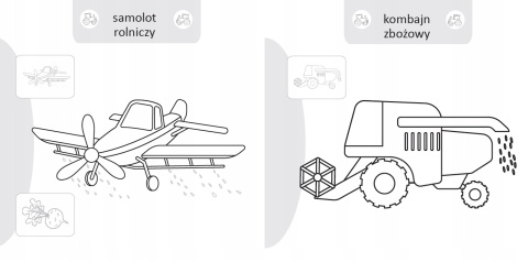 Kolorowanka malowanka dla dzieci Malowanie-doklejanie Na Wsi + Naklejki