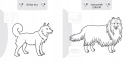 Kolorowanka malowanka dla dzieci Malowanie-doklejanie Pieski + Naklejki