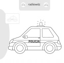 Kolorowanka malowanka dla dzieci Malowanie-doklejanie Pojazdy + Naklejki