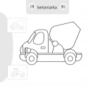 Kolorowanka malowanka dla dzieci Malowanie-doklejanie Pojazdy + Naklejki