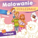Kolorowanka malowanka dla dzieci Malowanie-doklejanie Rodzinki + Naklejki