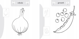 Kolorowanka malowanka dla dzieci Malowanie-doklejanie Warzywa + Naklejki