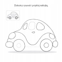 Kolorowanka malowanka dla dzieci Malowanie-doklejanie Zadania + Naklejki