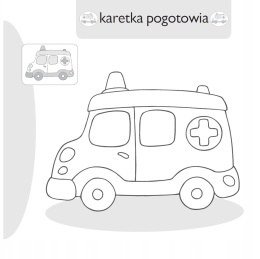 Kolorowanka malowanka dla dzieci Malowanie-doklejanie Zawody + Naklejki