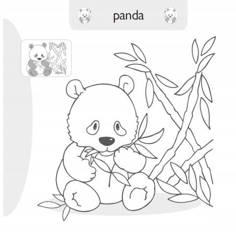 Kolorowanka malowanka dla dzieci Malowanie-doklejanie Zwierzęta + Naklejki