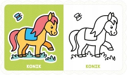 Kolorowanka maluszka Obrazki z grubym obrysem Pomarańczowe ciasteczko