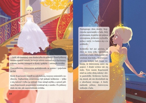 Kopciuszek ilustrowana baśń - książka dla dzieci czytanka 16 stron GREG