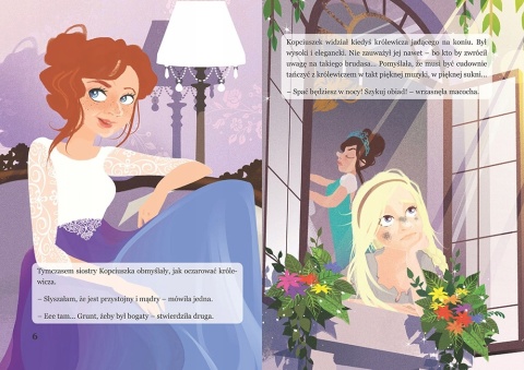 Kopciuszek ilustrowana baśń - książka dla dzieci czytanka 16 stron GREG
