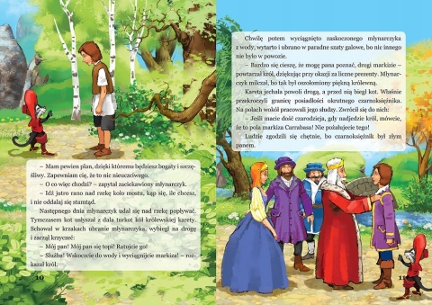 Kot w Butach - kolorowa ilustrowana baśń książka dla dzieci 16 stron GREG